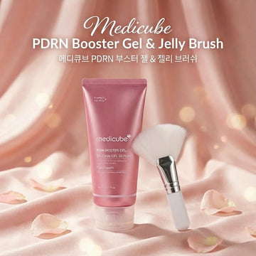 Medicube PDRN Booster Gel  Hydrating Lightweight Texture, 300ml    & Jelly Brush