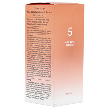 Numbuzin No.5 Goodbye Blemish Serum 50ml/ 1.69 fl. oz.