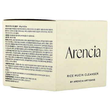 Arencia Rice Mucin Cleanser, 4.23 oz (120 g)