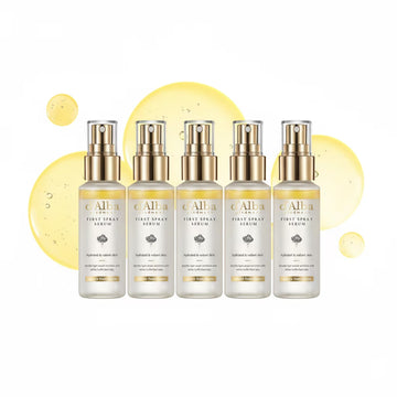 d'Alba First Spray Serum – White Truffle Complex Mist, Hydrating Glow Finish, 1.69 fl oz, 5-Count Bundle