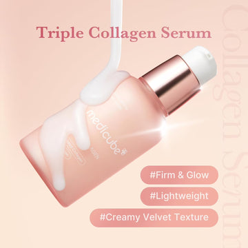 Medicube Triple Collagen Serum with FREE VT Reedle Shot 100 2-Step Mask | Hydrating & Firming Korean Skincare Set