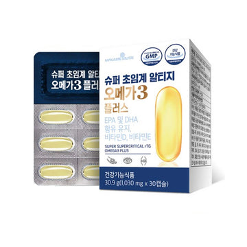 [2+1] 3박스 Omega 3, 슈퍼 초임계 알티지 rTG 오메가3 플러스 비타민D (30캡슐 /박스)