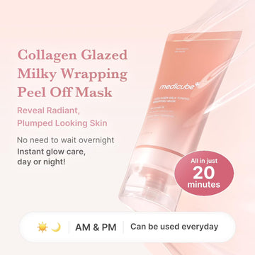 Medicube Collagen Line Set – Triple Collagen Cream & Collagen Milk Toning Wrapping Mask | Firming, Hydrating & Radiance Boosting Skincare