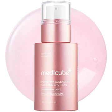 medicube PDRN Pink Collagen Serum + PDRN CICA Soothing Toner Set, Korean Skincare Duo with Salmon DNA, Exosome & Peptides for Uneven Skin Tone, Pore Care and Skin Texture