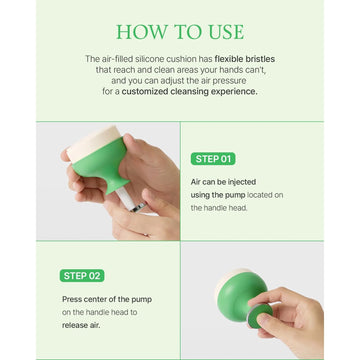 FULLY Pore Cleansing Silicon Brush, Effective Pore Cleaner, Over 2000 Fine Bristle, Unclog Pores, Blackhead Brush, Sebum Remover Tool, Gentle Exfoliator, Pairs with Green Tomato Clay Mask Cleanser