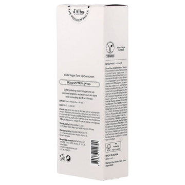 d'Alba UV Essence Waterfull+ Sunscreen, Tone-Up Pink Correcting, SPF 50+, 1.69 fl oz (50 ml)