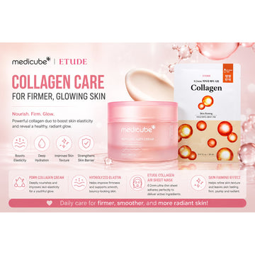 medicube PDRN Collagen Cream Mask | Firming & Hydrating Korean Face Mask | Collagen Moisture Care for Smooth, Glowing Skin